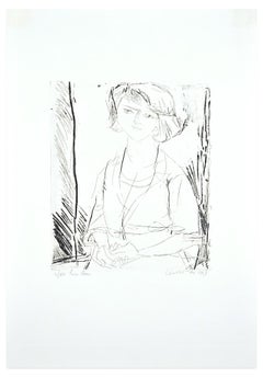 Rosa Rosa  - Original Etching by by A. Ciarrocchi - 1963