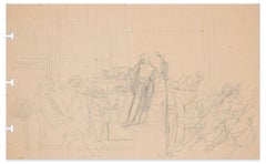 A Concert - Original Pencil Drawing - Late 19th Century