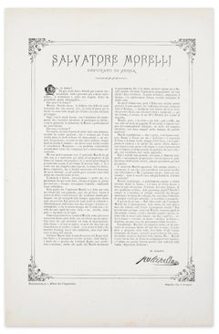 Rigenerate la Donna - Original Lithograph by Antonio Mangano - 1870s