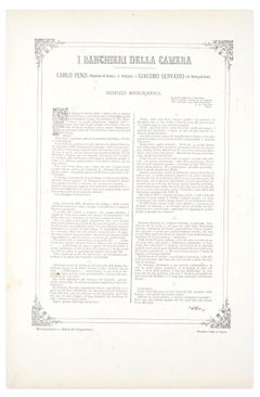 I Due Onorevoli Nababi - Litografia di A. Maganaro - 1872