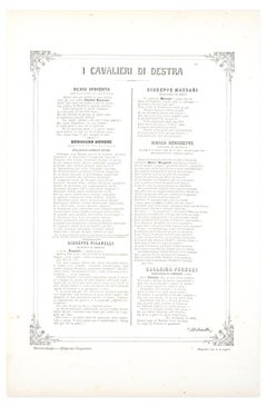 Il Capitan Spaventa - Litografia di A. Maganaro - 1871