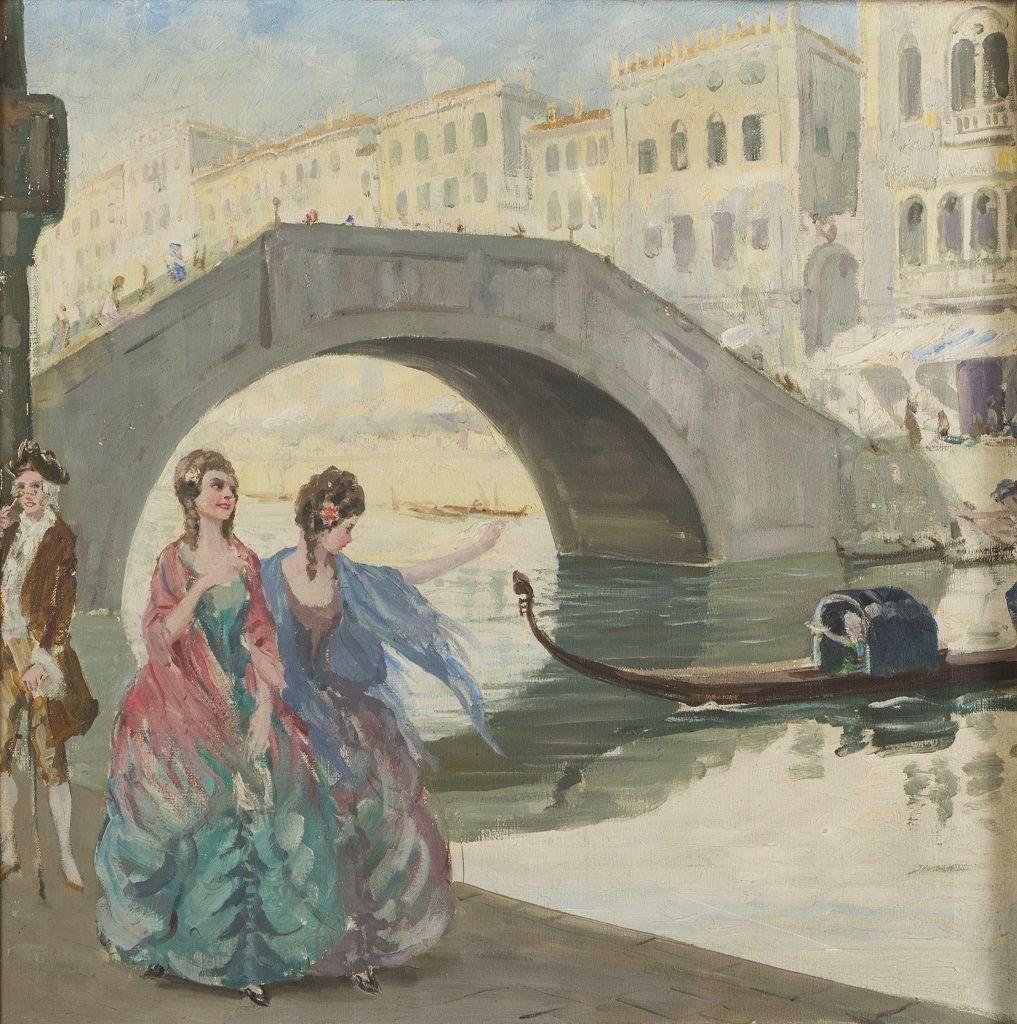 Pair of Oil Paintings Italian School Early 20th Century 