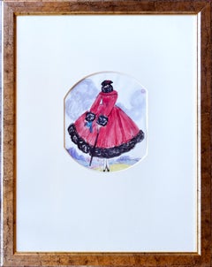 Le Manteau Rouge, Original Gouache