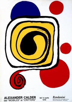 From Mobiles to Critters - Vintage Lithographed Poster After A. Calder - 1976