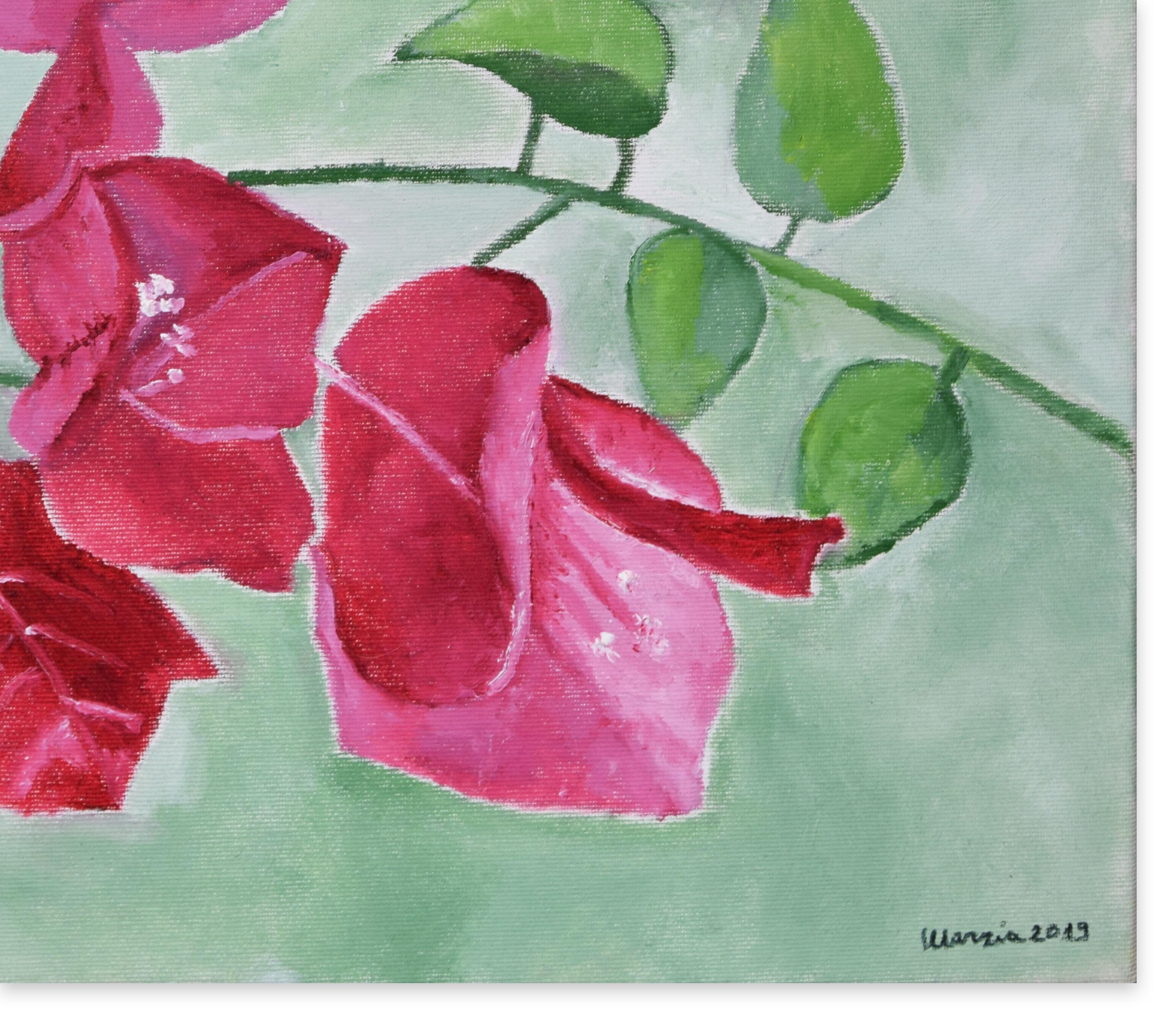 Bouganvillea - Óleo sobre lienzo de Marzia Trinca - 2019 en venta 1