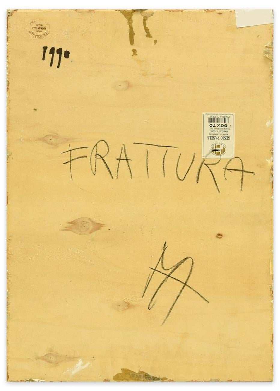 Fracture – Mixed Media auf Tafel von Marco Amici – 1990 im Angebot 1