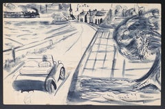 Mille Occhi  - Disegno originale a inchiostro su carta 1960