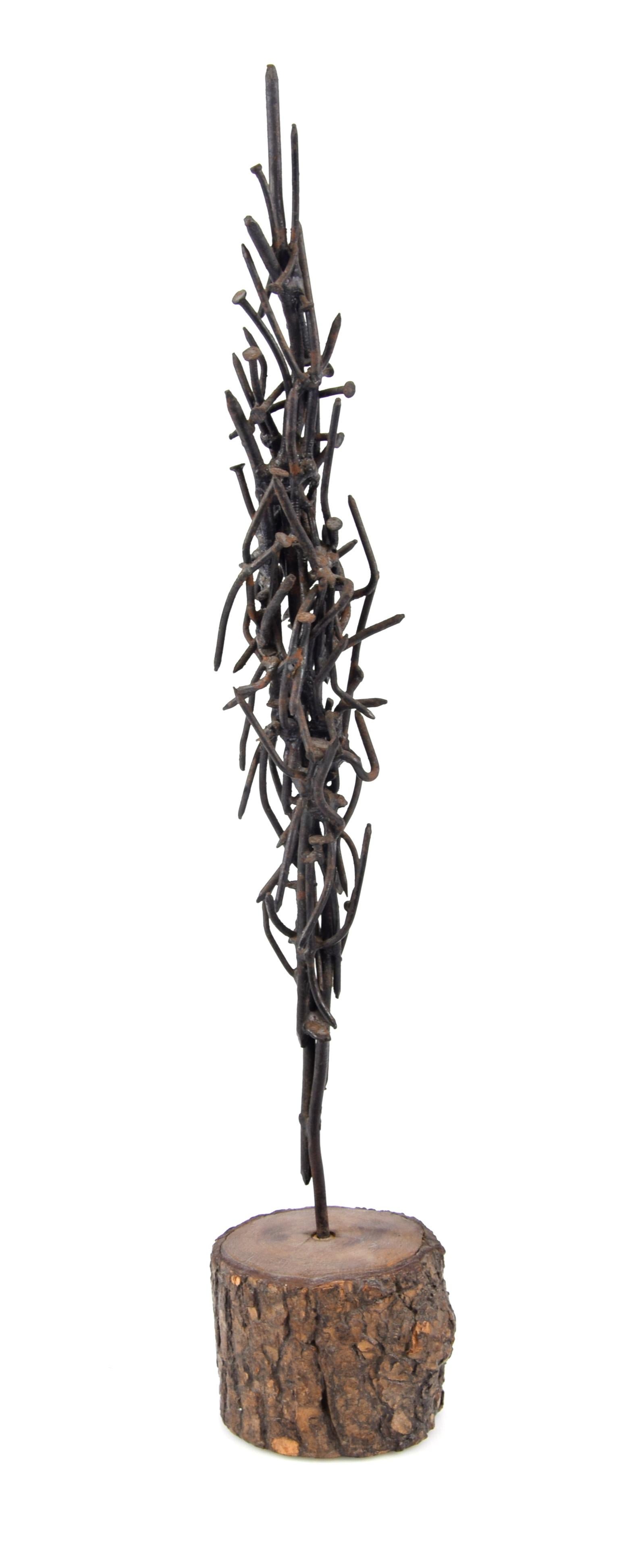 Composition with Nails - Iron Sculpture by Nino Franchina - Late 1900
