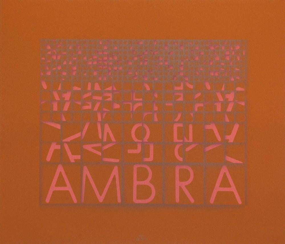 Ambra (Amber) - Sérigraphie originale de Bruno di Bello - 1980 environ