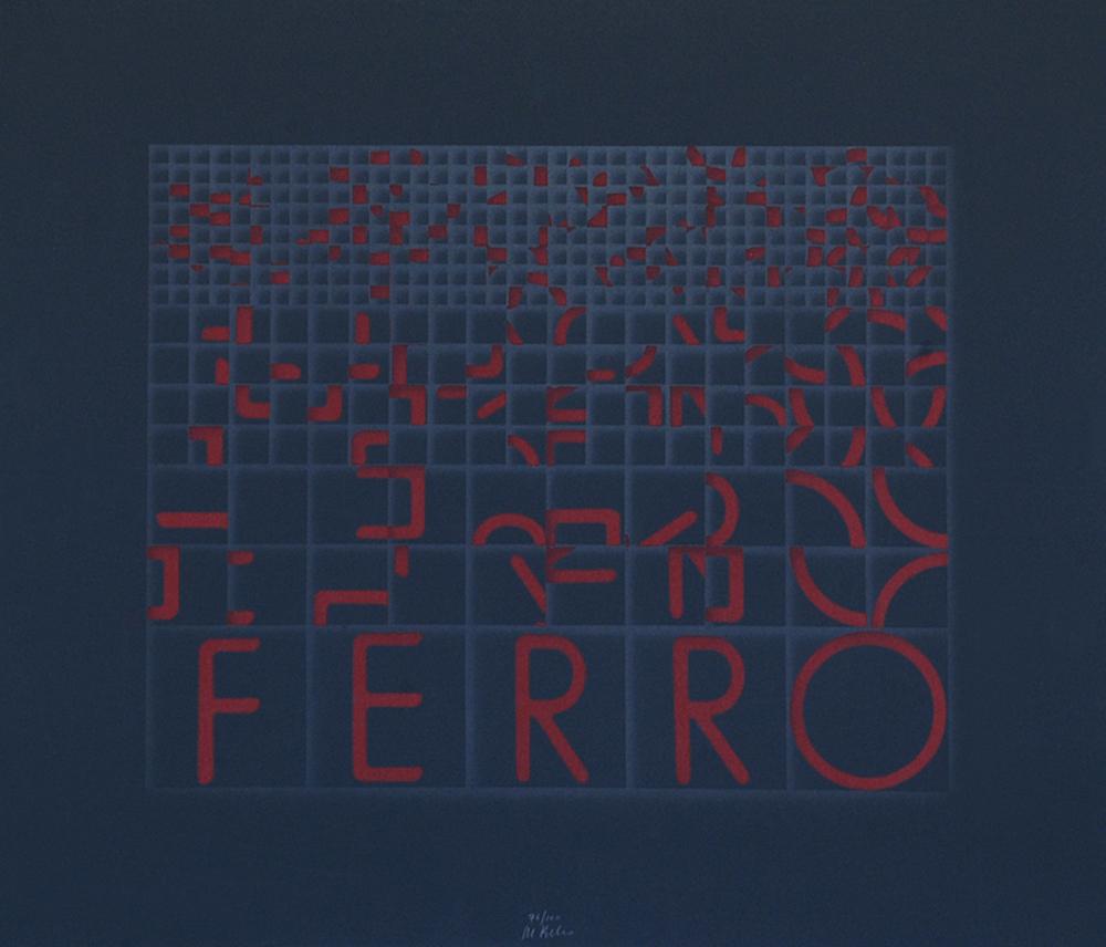 Ferro (Iron) - Screen Print by Bruno di Bello - 1980 ca.