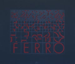 Ferro (Iron) - Original Screen Print by Bruno di Bello - 1980 ca.