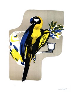 Parrot - Original Lithograph by Carlo Quattrucci - 1971
