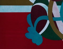 Orange Abstract - Lithograph by G. Raimondi - 1970s