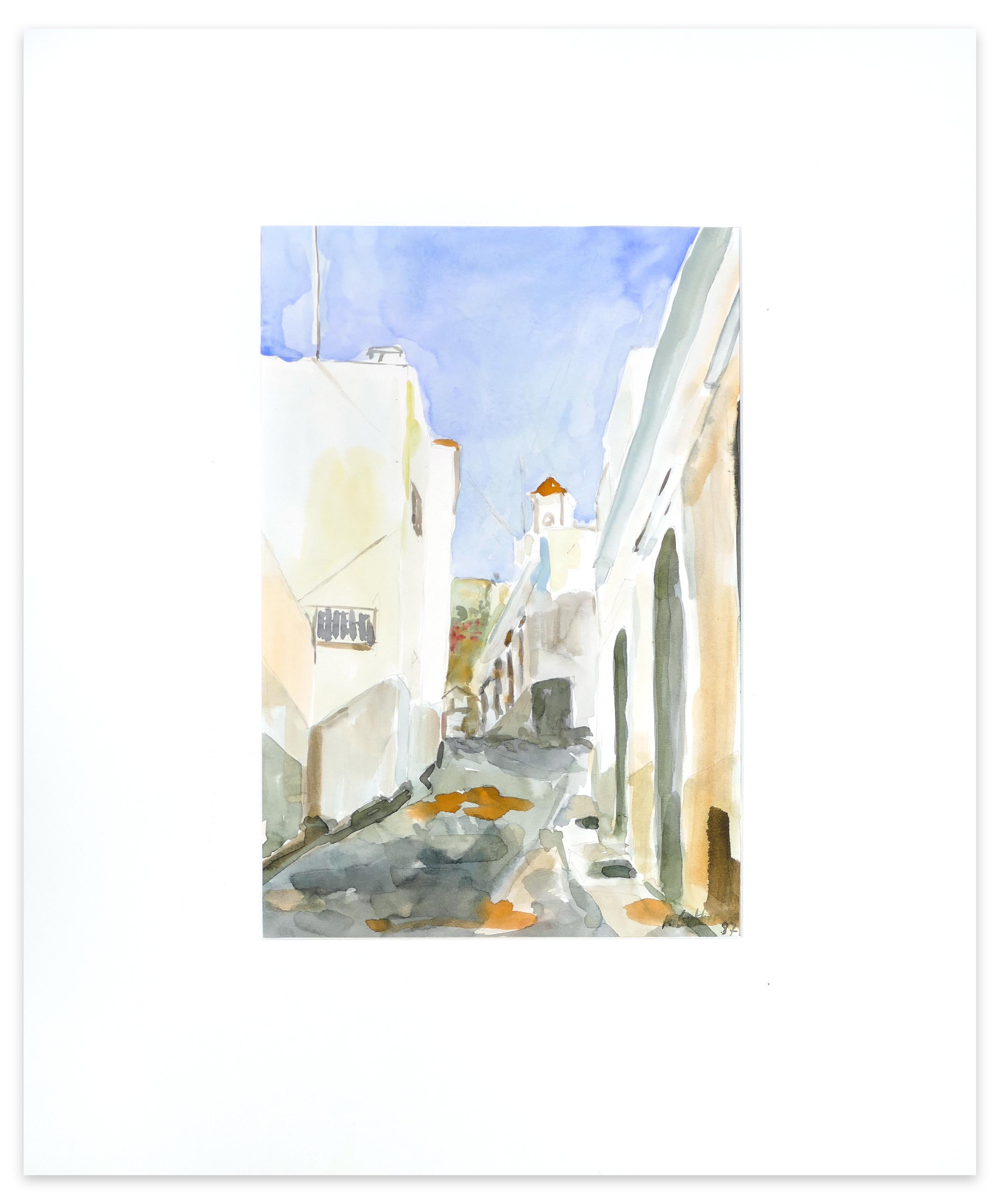 A Summer  Road - Original Watercolor by Armin Guther - 1997 For Sale 1