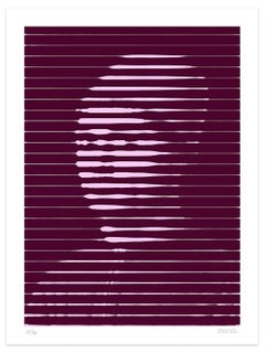 Pink Lines - Original Giclée Print by Dadodu - 2016