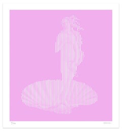 Pinkish Lines - Original Giclée Print by Dadodu - 2016