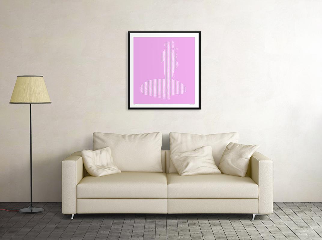 Pinkish Lines - Original Giclée Print by Dadodu - 2016 1