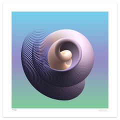 Spiral Curves - Original Giclée Print by Dadodu - 2019