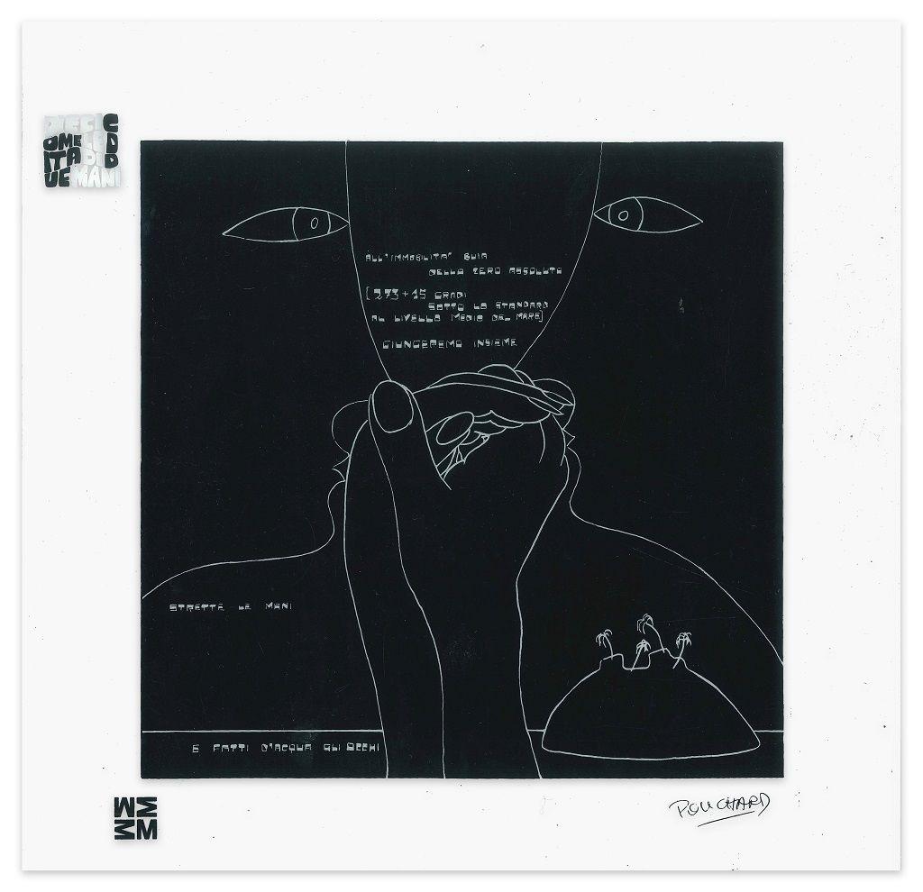 Ennio Pouchard Abstract Print - Gli Occhi  - Screen Print on Acetate by E. Pouchard - 1973