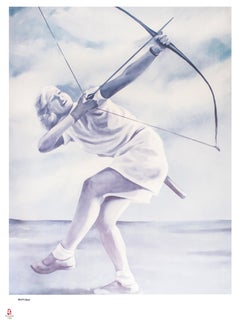 Archery - Original Lithograph by G. Montesano - 2008