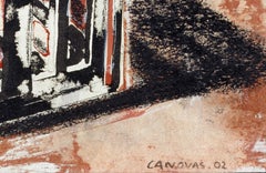 Untitled - Original China Ink and Watercolor by F. Canovas - 2002