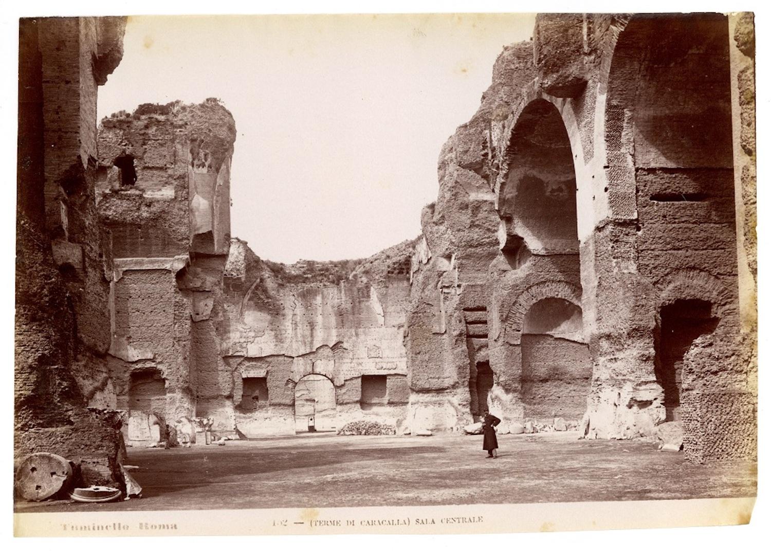 Lodovico Tuminello Landscape Photograph - View of the Caracalla's Baths - Vintage Photo 1880/1890