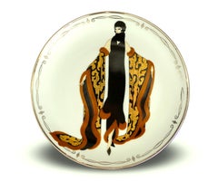 Assiette de collection en porcelaine mystique - 1990 