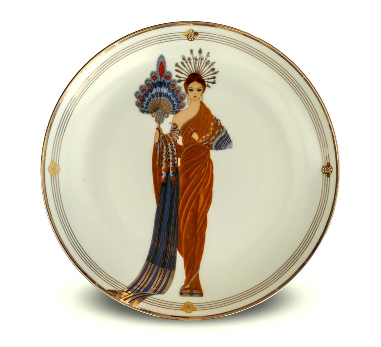 Athena - Porcelain Collector Plate - 1990  - Art by Erté