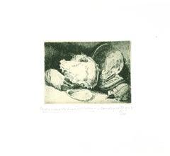 Shells - Original Etching by Leonardo Castellani - 1943