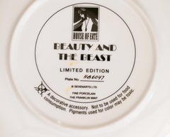 La beauté et la bête - Assiette de collection en porcelaine - 1990