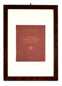 Die Krise der Auslandsverschuldung und der Entwicklung - Screen Print von Bettino Craxi - 1994
