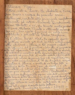 Saint Francis – Original Öl auf Karton von Pippi Starace – erste Hälfte des 20. Jahrhunderts