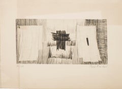 Composition - Original Etching by Pierre Fichet - 1958