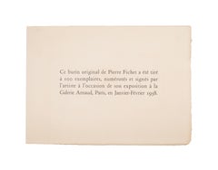 Composition - Original Etching by Pierre Fichet - 1958