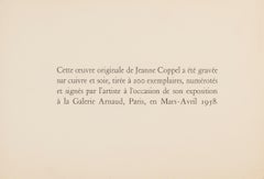 Abstrakte Komposition – Siebdruck auf Karton – 1958