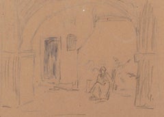 Figures - Mixed Media on Paper by A. Koopman - Late 19th Century