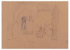 Figure - Tecnica mista su carta di A. Koopman - Fine XIX secolo