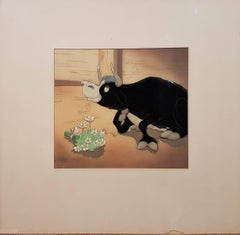 Ferdinand the Bull Production Cel and Courvoisier Background (Walt Disney, 1939)