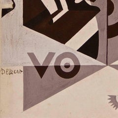 Vogue - Tempera e inchiostro originale di Fortunato Depero - 1929 ca.