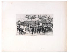 Metz. Fin Juillet 1870 - Acquaforte di Auguste Lançon - 1870