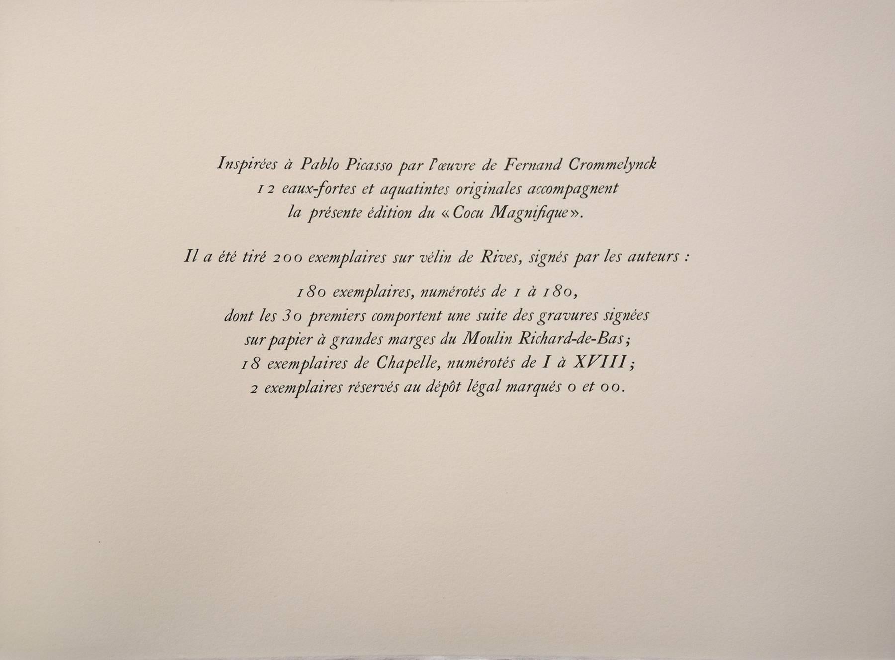 Le Cocu Magnifique - Original Complete Suite of Etchings by Pablo Picasso - 1968 For Sale 5