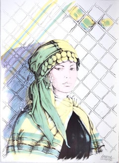The Oriental - Original Hand-Colored Lithograph by A. Quarto - 1985