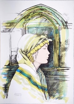 The Oriental - Original Hand-Colored Lithograph by A. Quarto - 1985