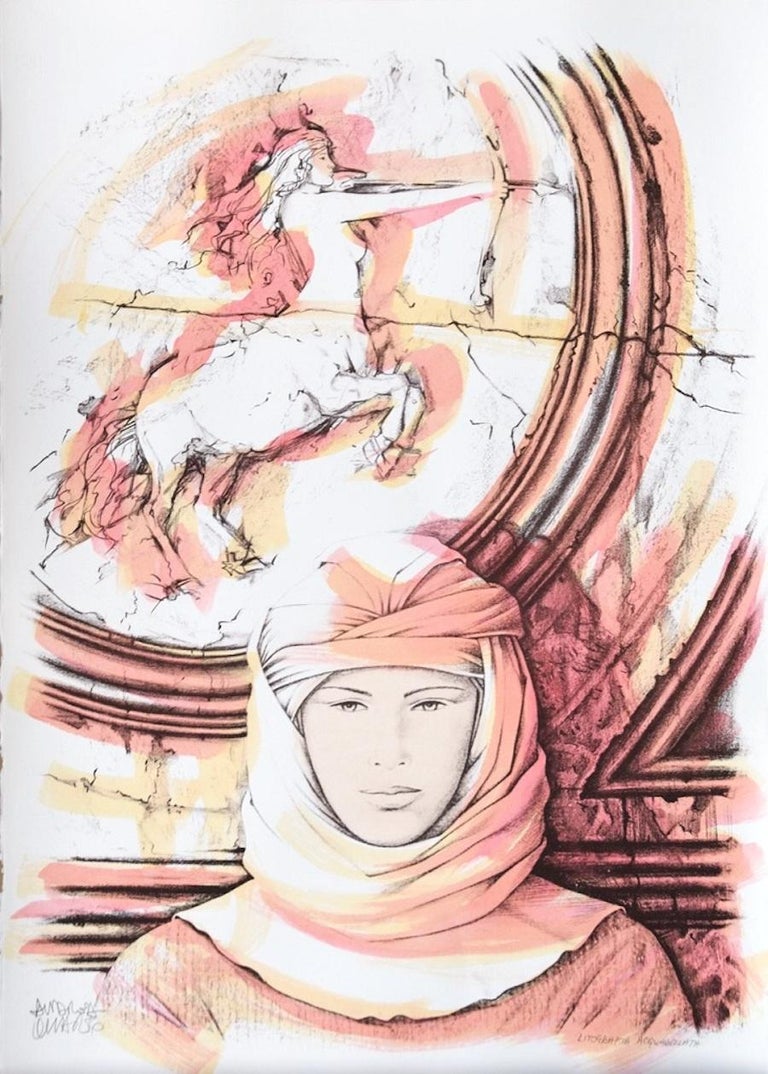 Andrea Quarto Sagittarius Hand Colored Lithograph By A Quarto andrea-quarto-sagittarius-hand-colored-lithograph-by-a-quarto