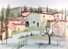 Landscape - Lithograph by Paolo Toschi - 1980s