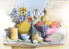 Still Life - Lithograph by Paolo Toschi - 1980s
