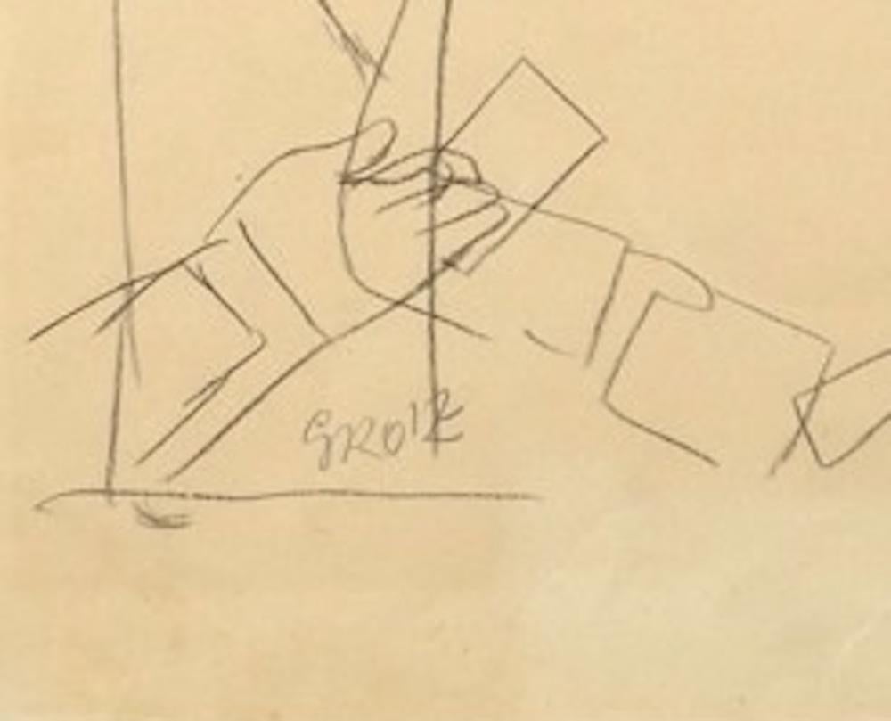 The Outpouring of The Holy Spirit  - Pencil Drawing on Paper by G. Grosz - 1927 - Art by George Grosz