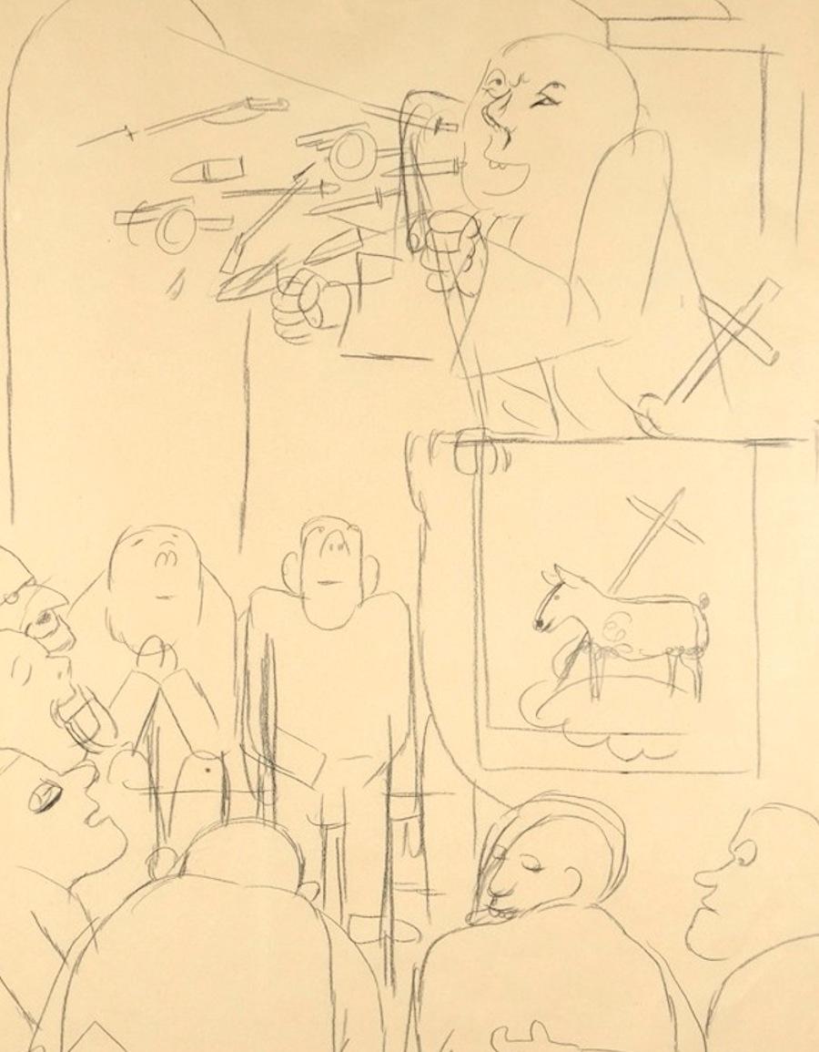 holy spirit pencil drawing