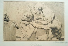O Italien – Originallithographie von Otto Greiner – 1915