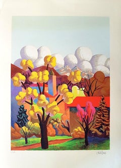 October - Original Lithograph by Salvo - 2000